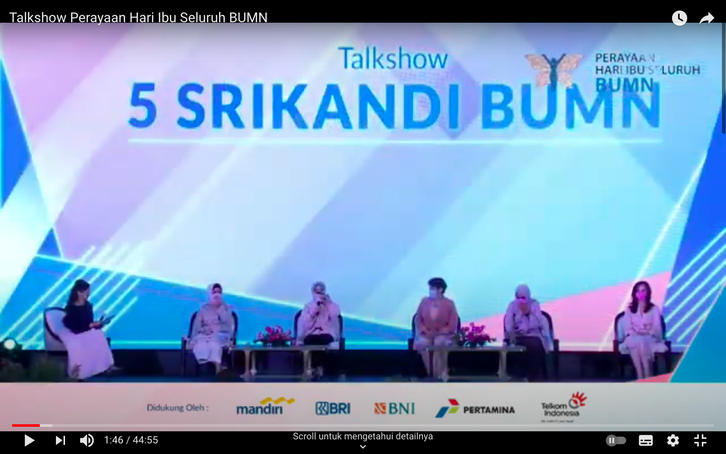 Talkshow Perayaan Hari Ibu Seluruh BUMN 2020