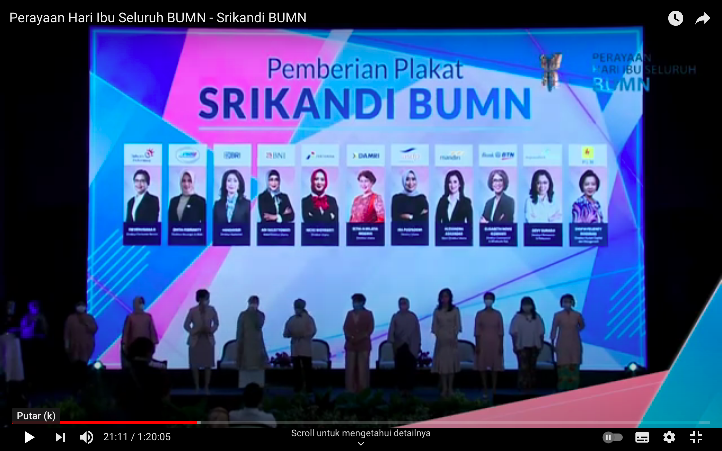 Perayaan Hari Ibu Seluruh BUMN 2020